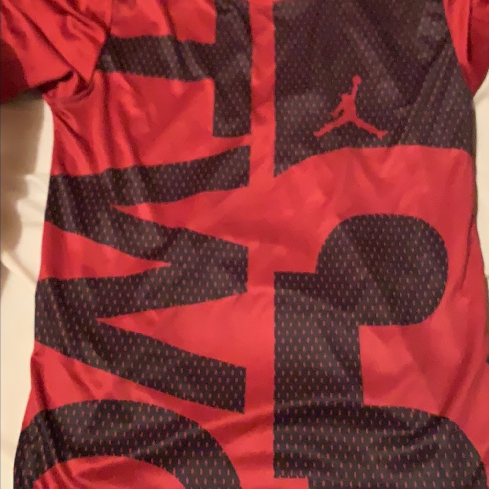 Red air Jordan shirt